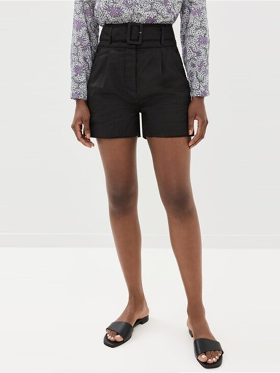 Veronica Beard Pants - Veronica Beard Hobbes Belted Shorts